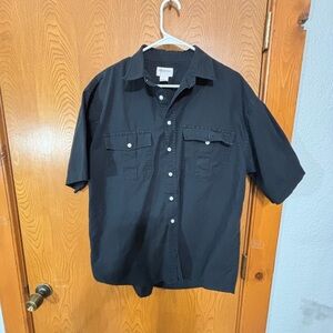 Classic Black Button-Down Shirt for Men